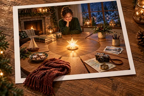 The Table Makes Room: An imaginary table makes room for different favourite things.
