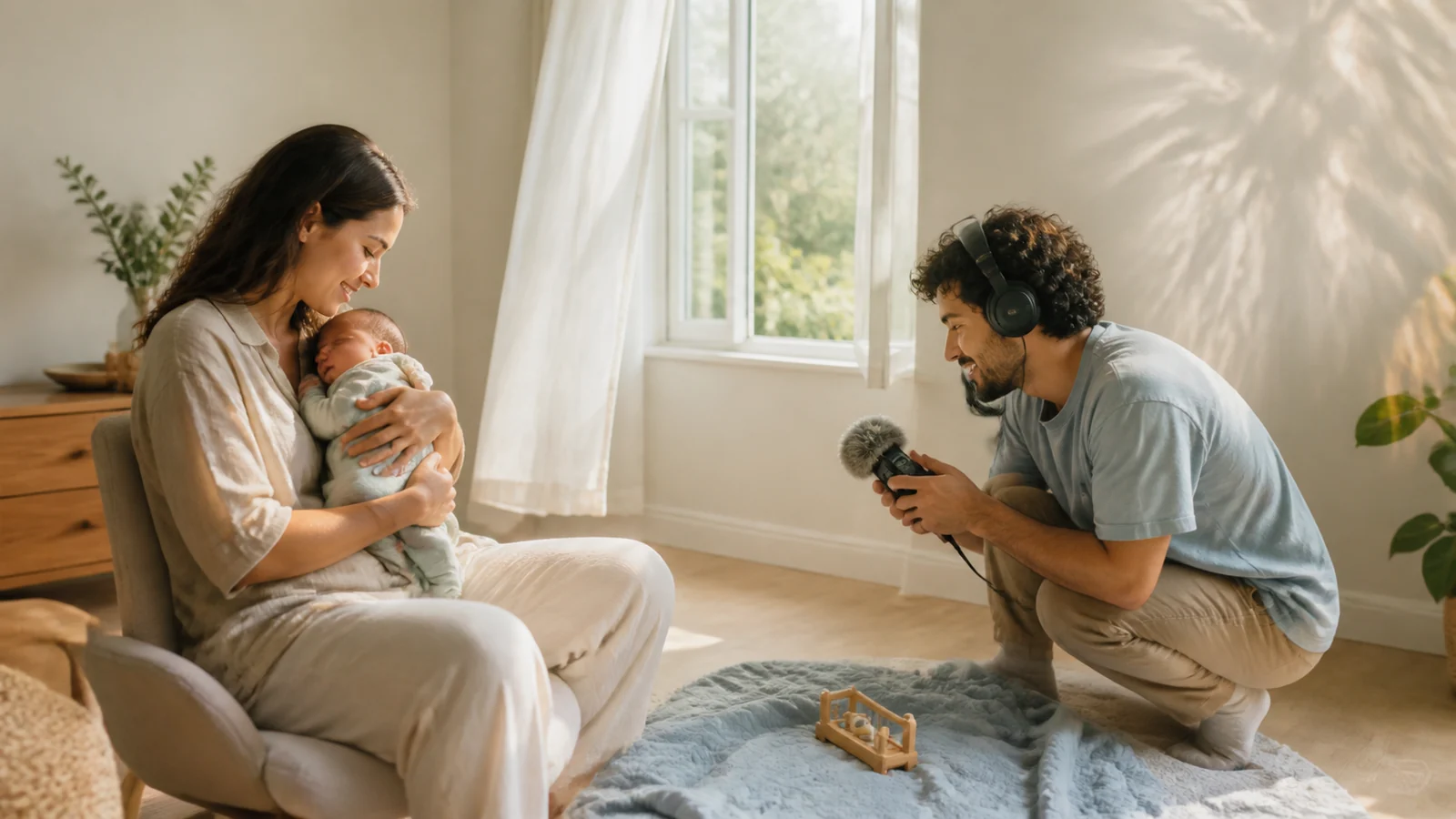 The gentle sounds of your beginning: The gentle sounds of your beginning turns your shared memories into a gift that sounds and feels like you.