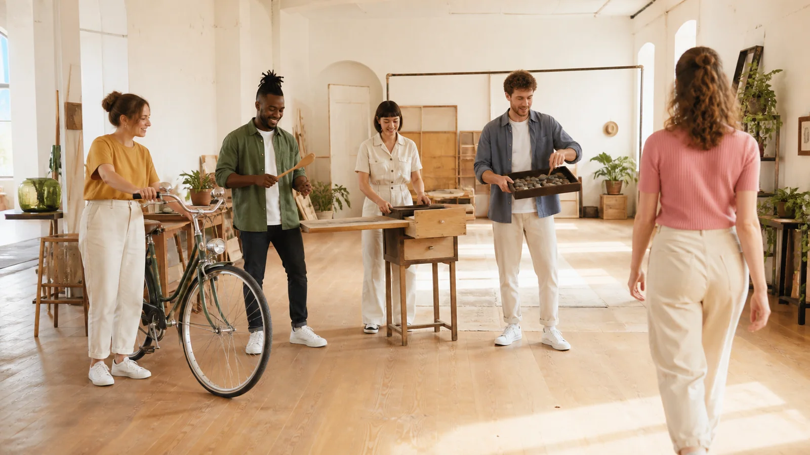 The orchestra of our things: A bright walk-through lets our own everyday objects play a completely original sound sequence.