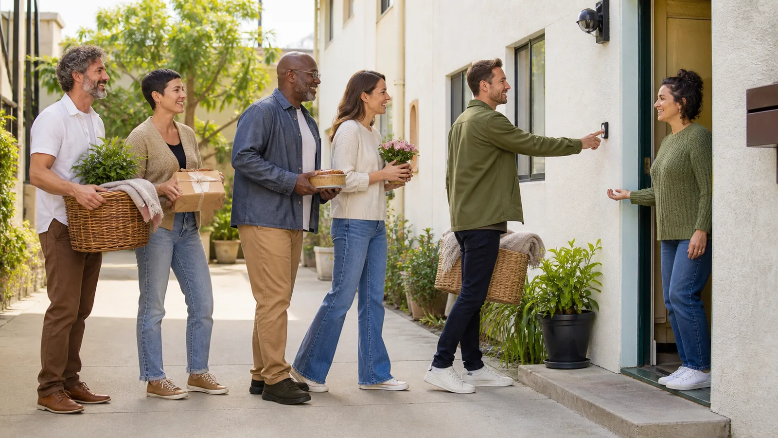 Le relais des sonnettes: La gratitude passe de porte en porte jusqu’à ce que tous les chemins arrivent chez toi.