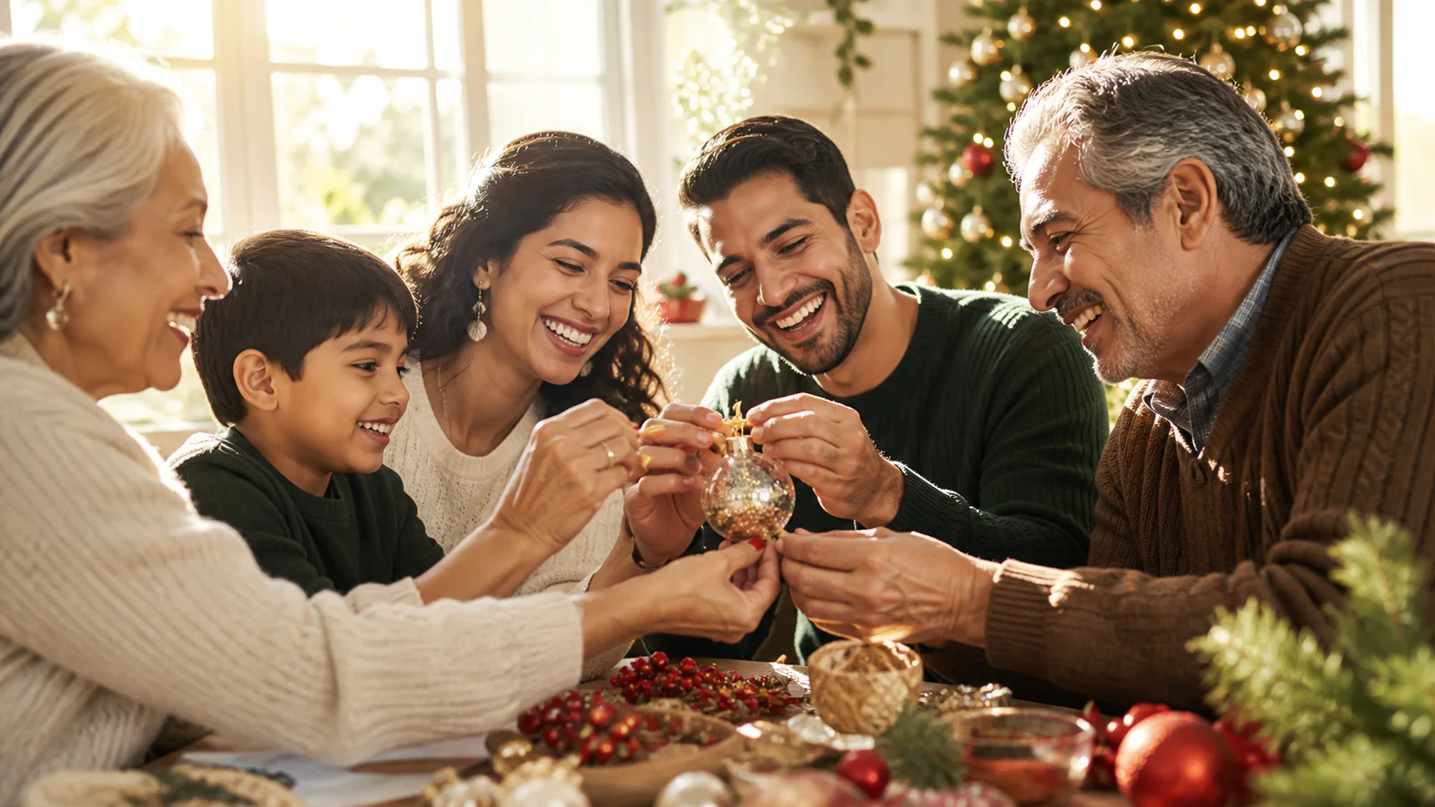 Un addobbo, molte mani: Un addobbo di famiglia unisce feste passate, mani di oggi e un nuovo posto condiviso.