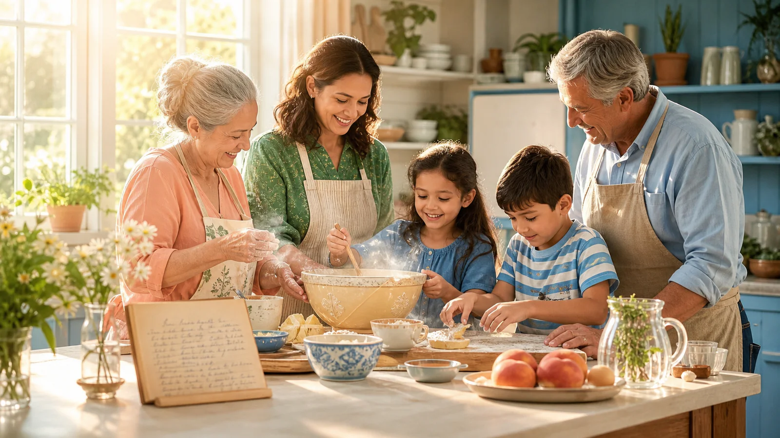 La receta al amanecer: Una receta familiar real une aromas, manos y recuerdos hasta una nueva comida compartida.