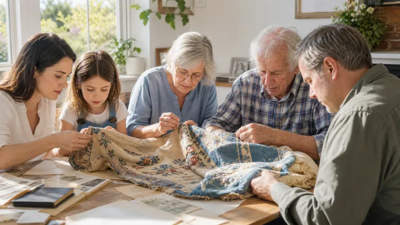 The heirloom gets a new stitch: Confirmed traces, different memories and a present-day repair reveal what a family chooses to preserve.